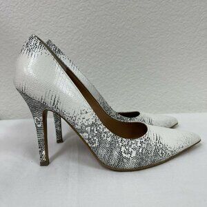 Kay Unger Womens 8M Aileene-Ku Snake Skin High Hee